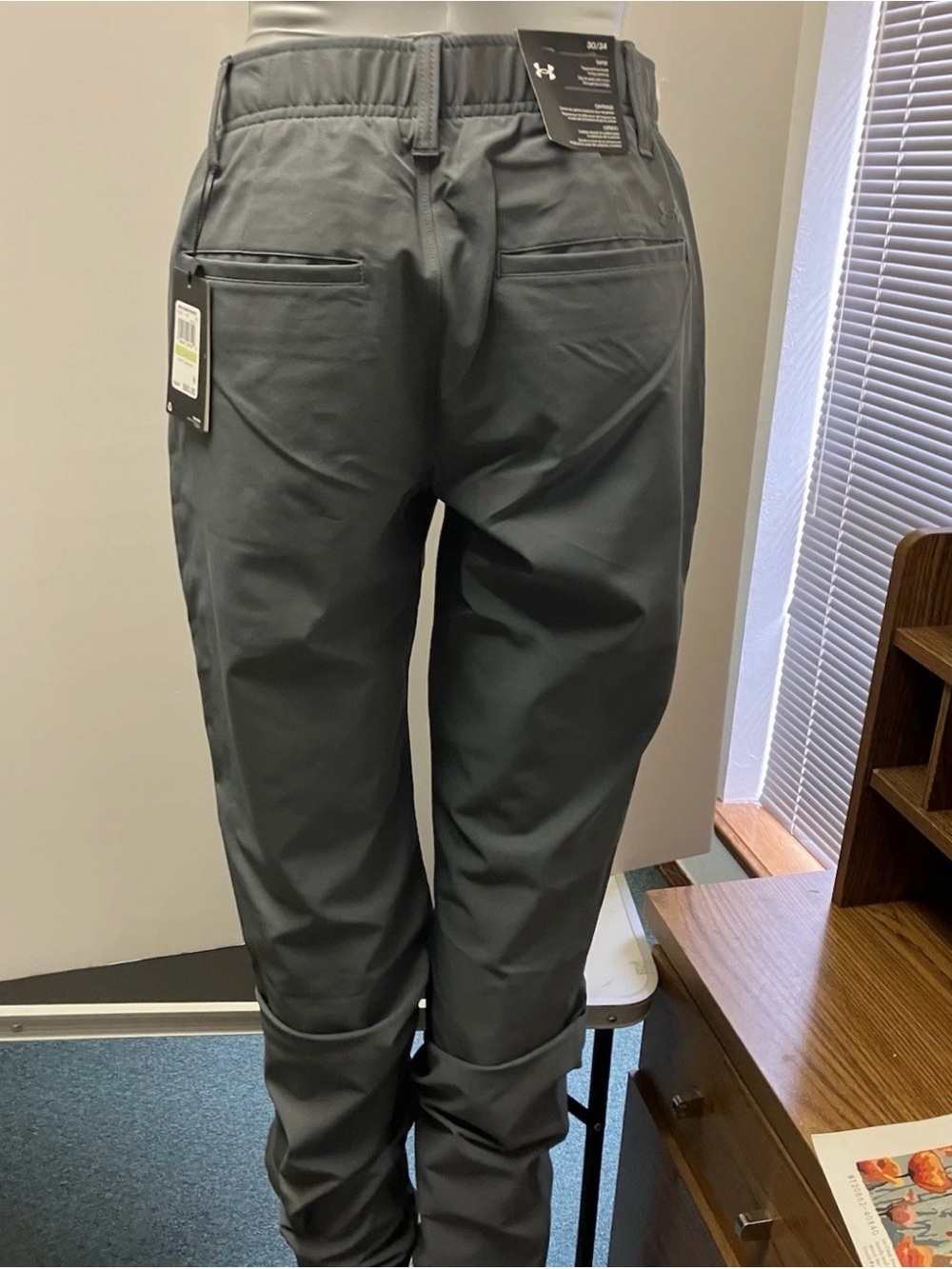 Under Armour Men's Dark Gray Athletic Chinos